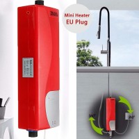 Home Bathroom Kitchen Mini Instant Tankless Electric Hot Water Heater Shower System Sink Tap Faucet